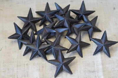 LARGE CAST IRON RUSTIC STAR NAIL,  2 1/2