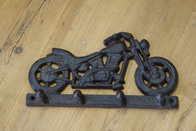 CAST IRON MOTORCYCLE WALL HOOK
