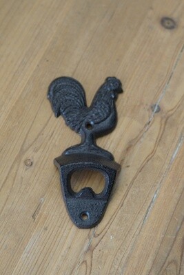 CHICKEN / ROOSTER WALL MOUNT BOTTLE OPENER