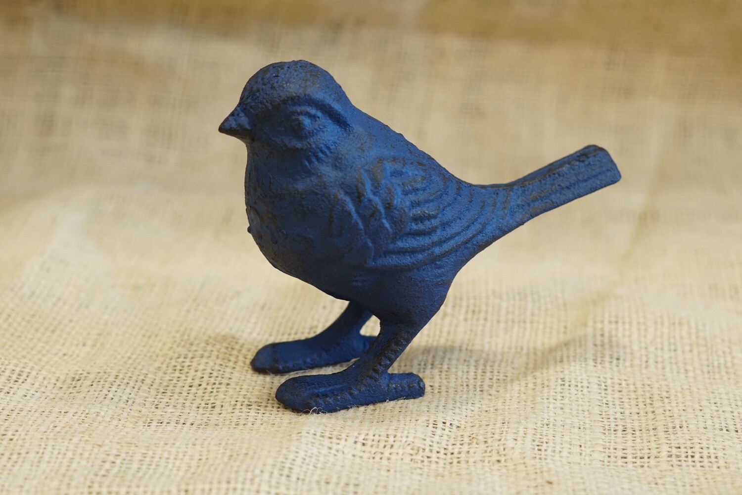 CAST IRON BLUE BIRD FIGURE