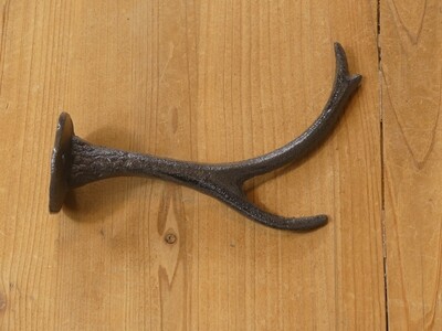 Cast Iron Deer Antler Hook