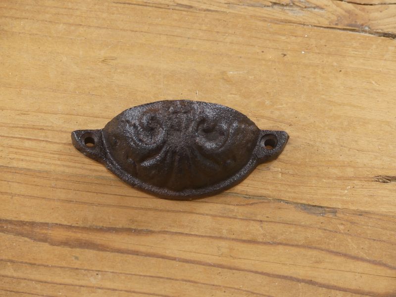 Cast Iron Cup Drawer Pull