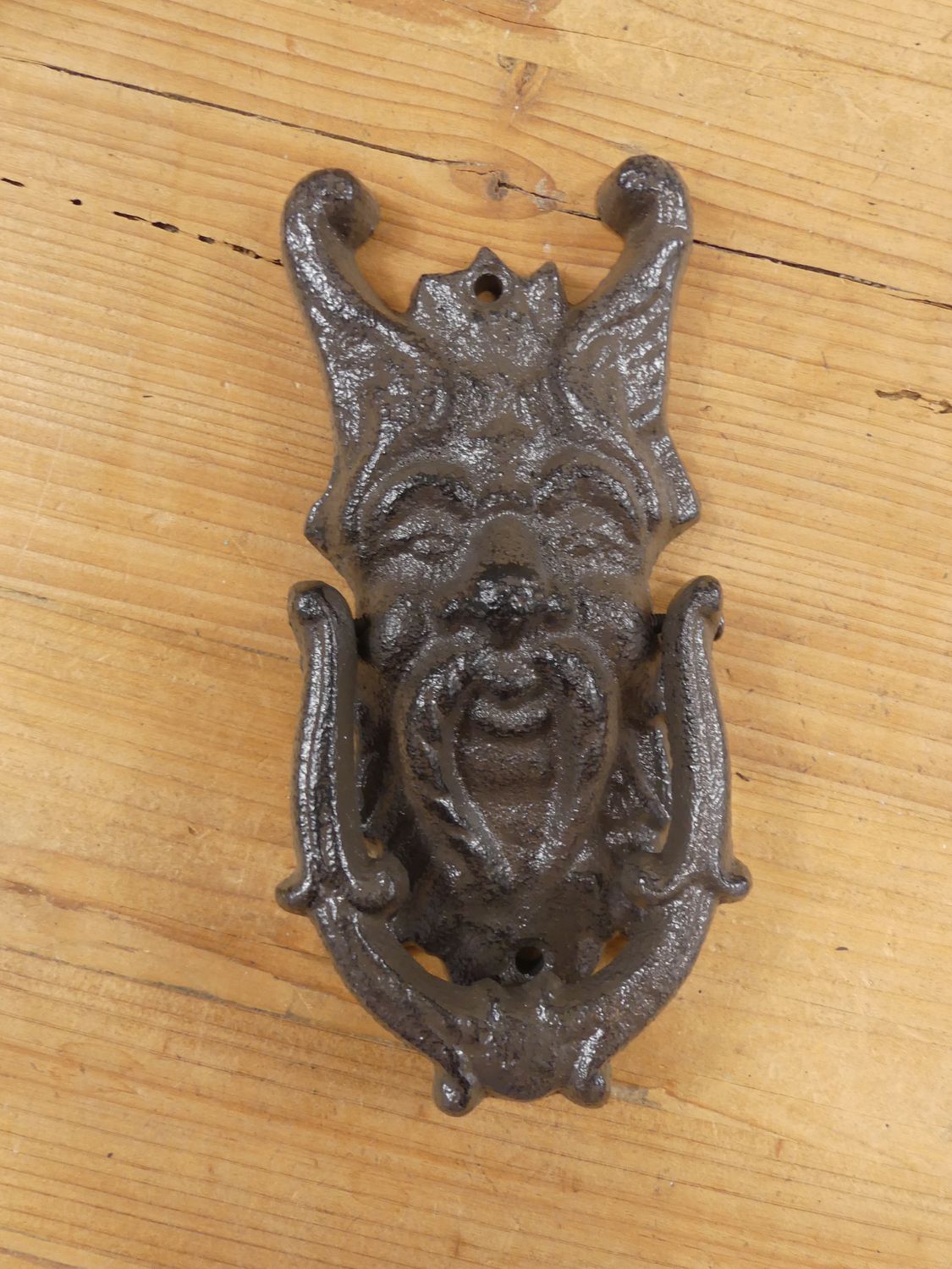 CAST IRON GARGOYLE DOOR KNOCKER