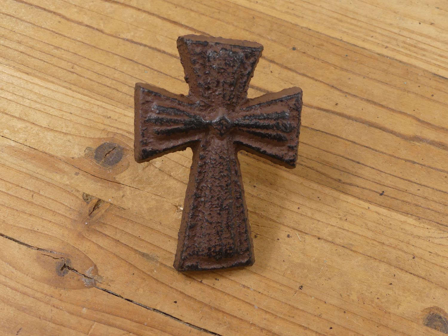 Cast Iron Cross Drawer Pulls with Screws