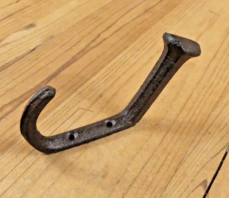 CAST IRON RAILROAD SPIKE HOOK