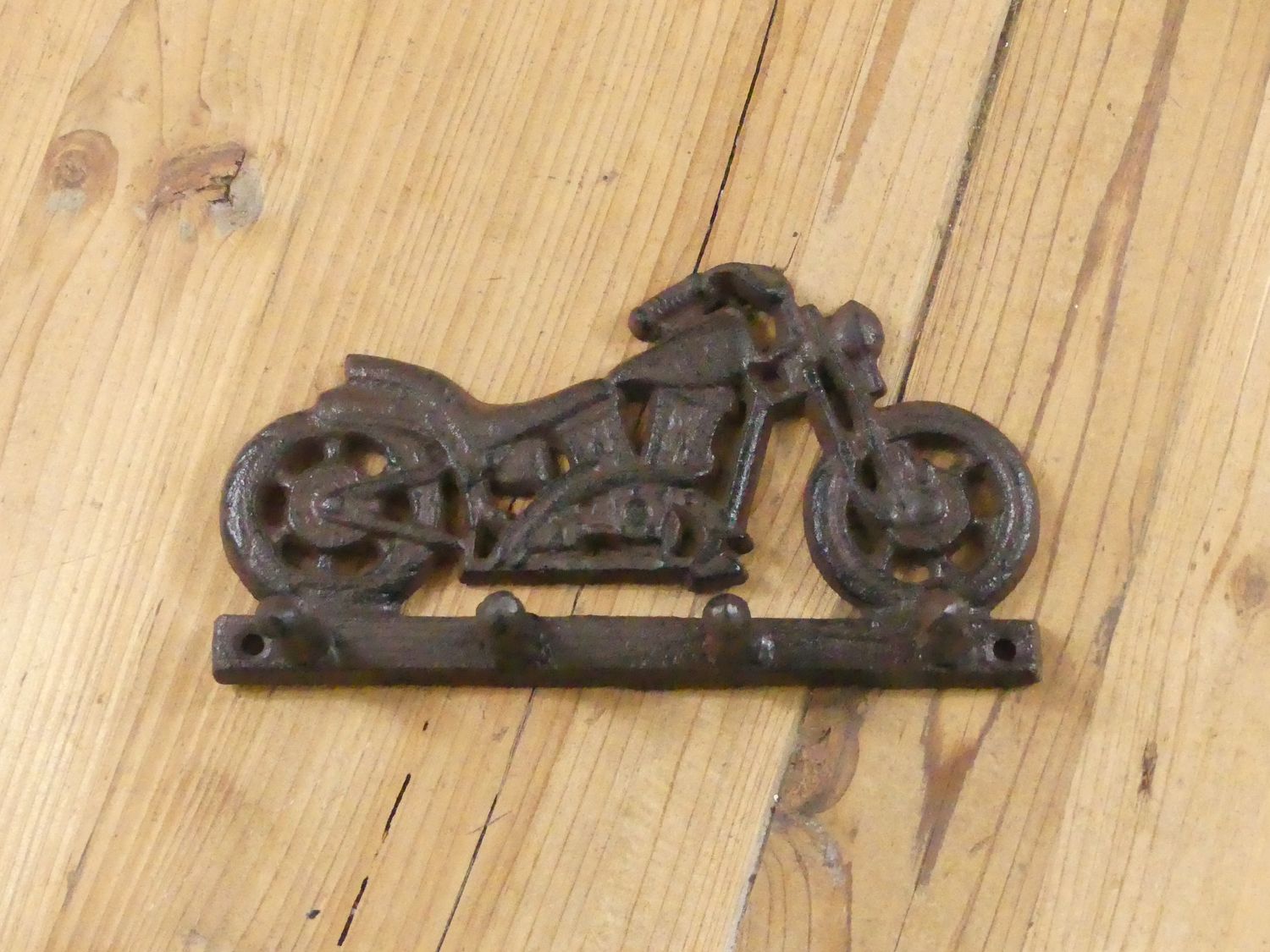CAST IRON MOTORCYCLE WALL HOOK