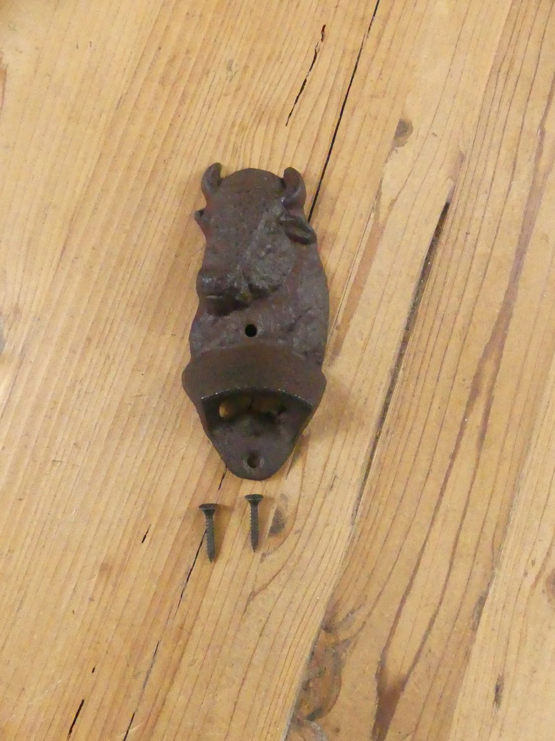 CAST IRON BUFFALO BOTTLE OPENER