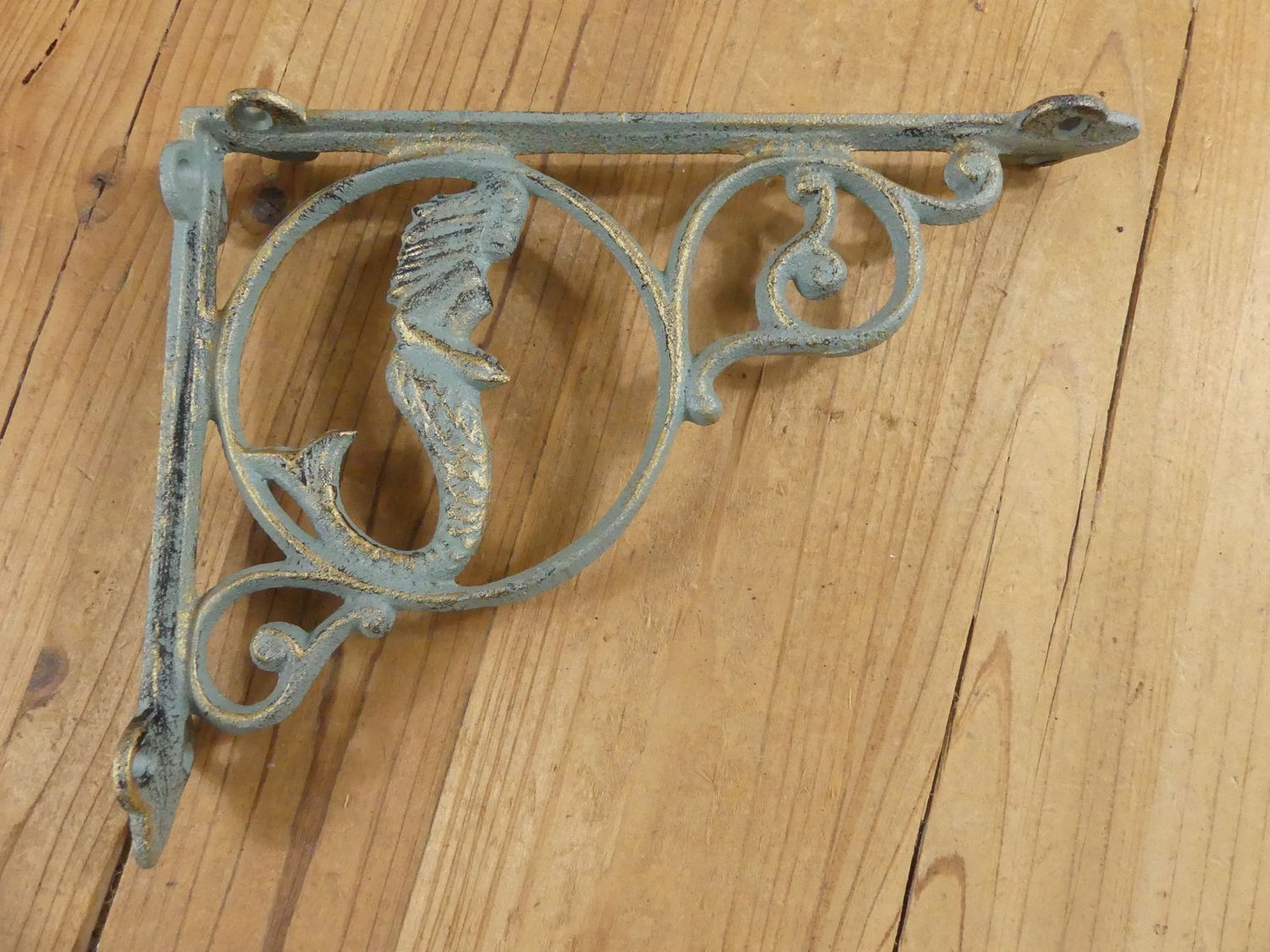 Cast Iron Nautical Mermaid Brackets