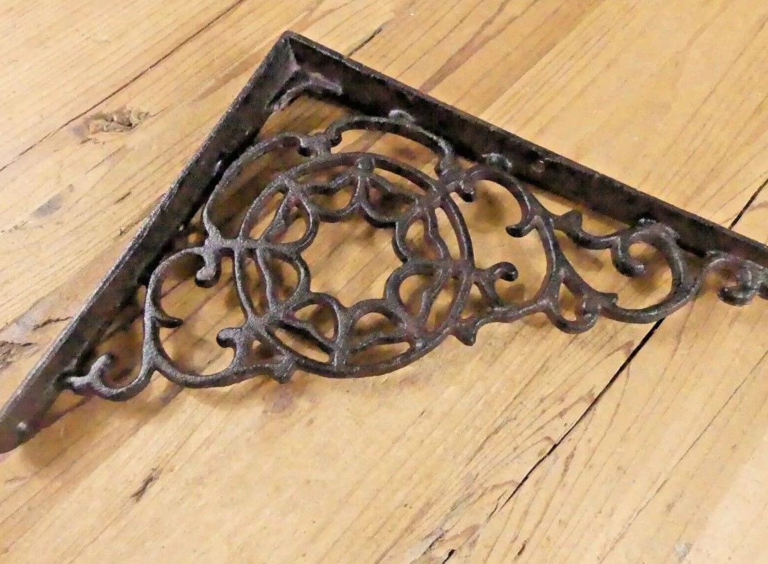 CAST IRON WEB BRACKETS,  9" X 7"