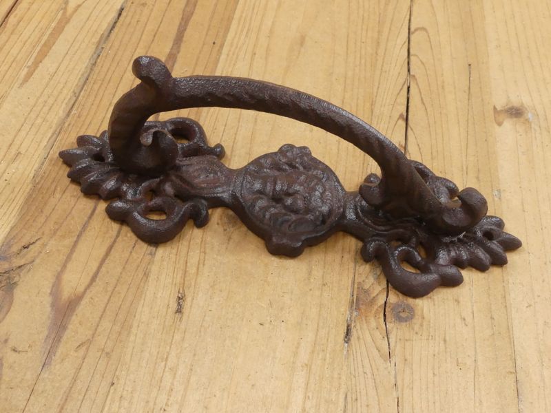 LARGE RUSTIC DOOR HANDLE,  9" LONG