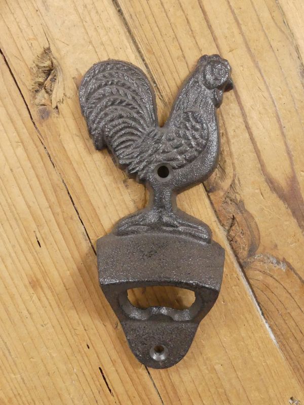 CHICKEN / ROOSTER WALL MOUNT BOTTLE OPENER CHICKEN / ROOSTER WALL MOUNT BOTTLE OPENER