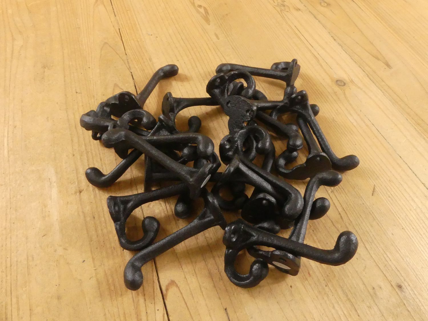 Cast Iron Black Hook 3 1/4" Long