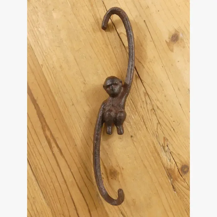 CAST IRON MONKEY HOOK 9 1/4 CAST IRON MONKEY HOOK 9 1/4"