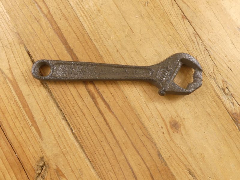 CAST IRON WRENCH BOTTLE OPENER