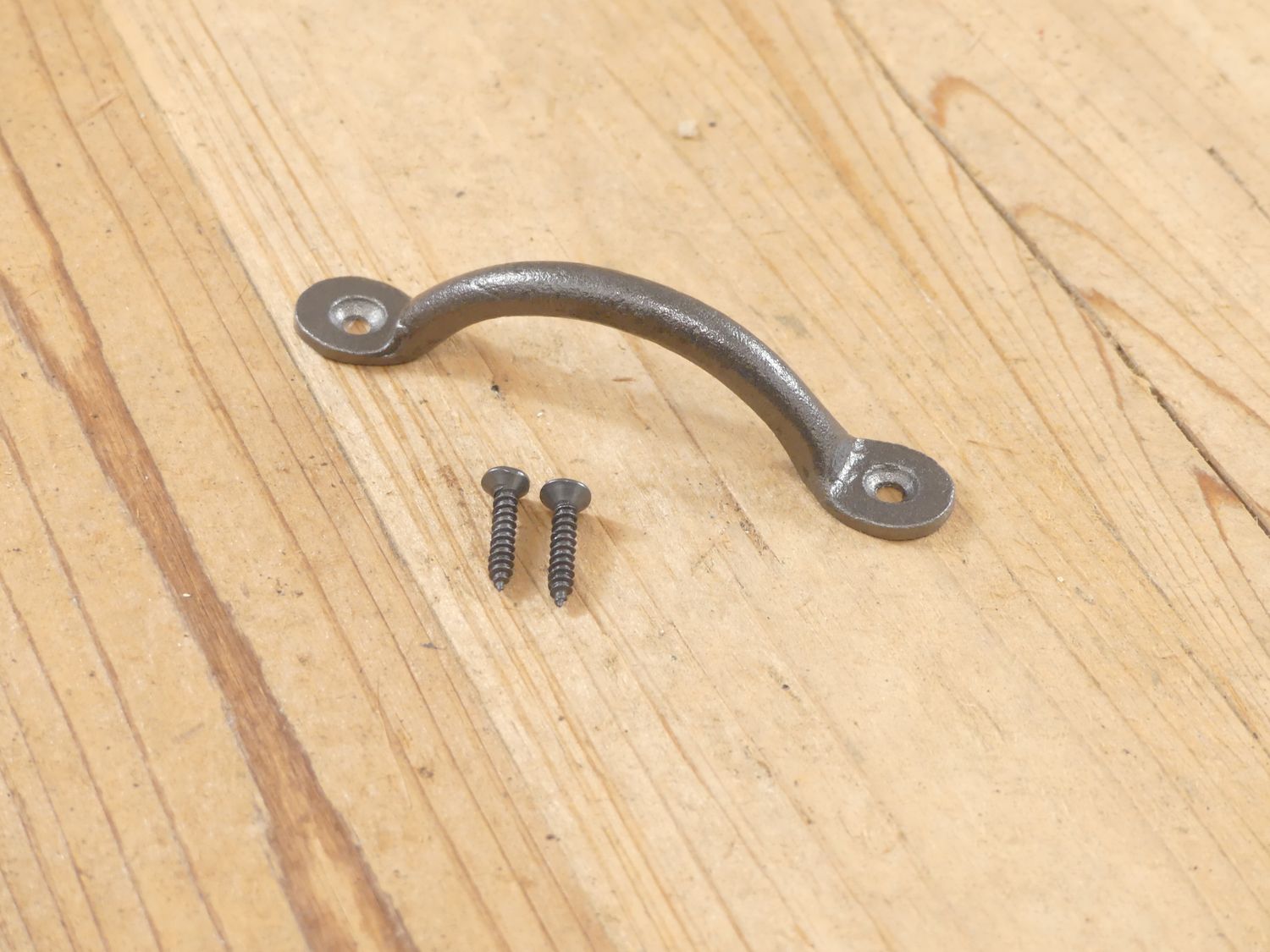 IRON DRAWER / BIN  PULLS,  3 3/4 IRON DRAWER / BIN  PULLS,  3 3/4"