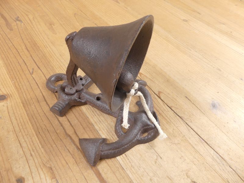 CAST IRON ANCHOR DINNER BELL