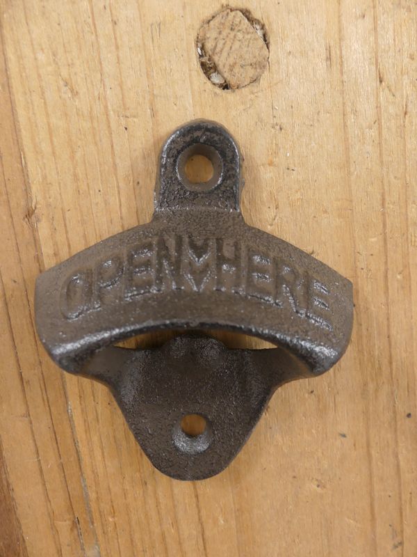 "Open Here": A Vintage-Styled Cast Iron Bottle Opener
