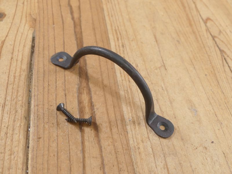 HAND FORGED IRON DRAWER / BIN  PULLS,  4 1/4"