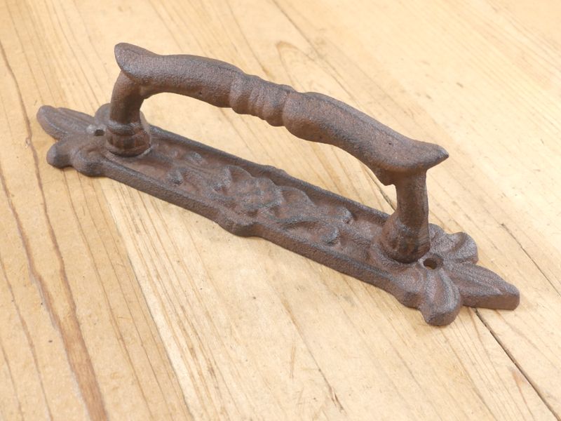 LARGE CAST IRON RUSTIC HANDLES