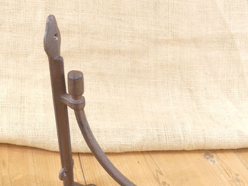 LARGE HEAVY CAST IRON BRACKET, 10" X 10"