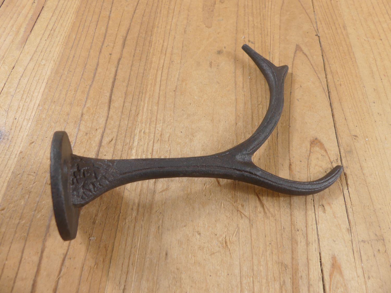 Cast Iron Deer Antler Hook