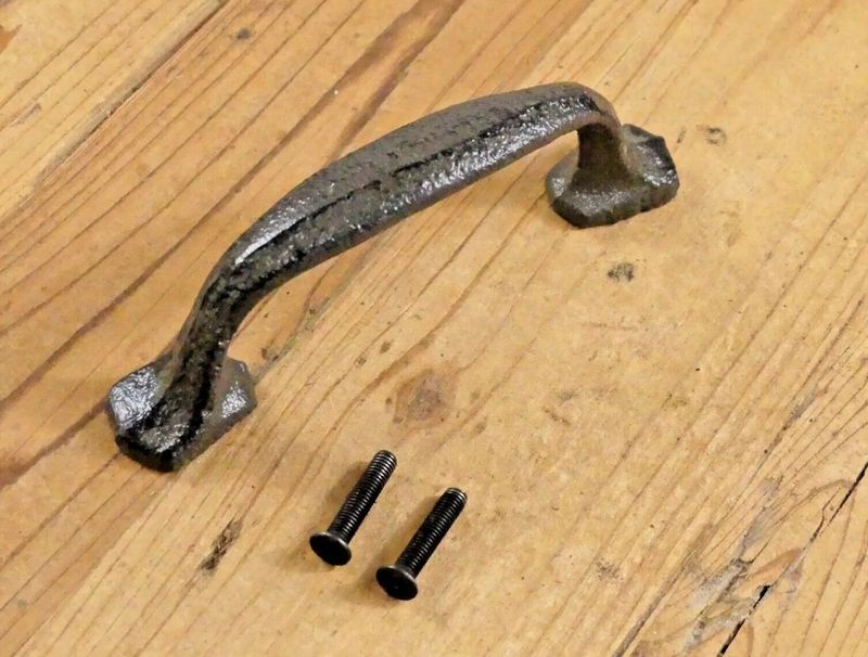 Rustic Cast Iron Handles 5 1/4 Rustic Cast Iron Handles 5 1/4"