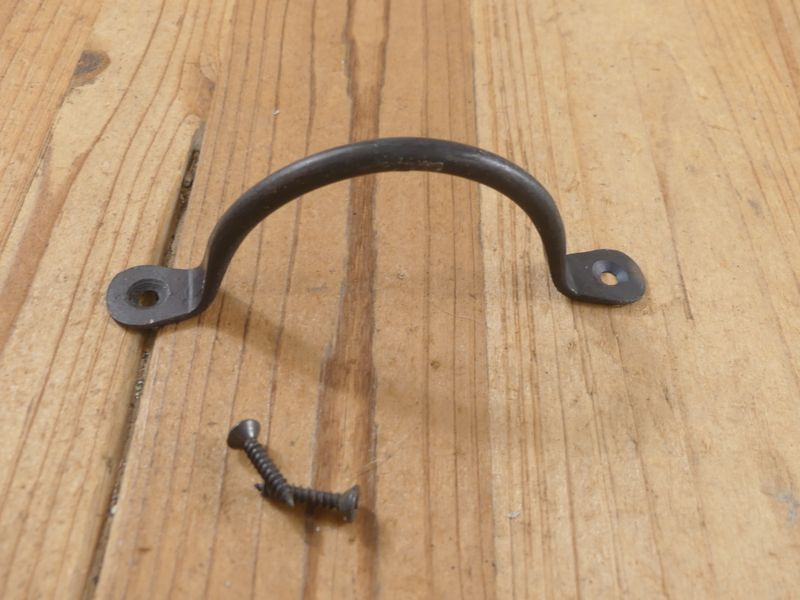 HAND FORGED IRON DRAWER / BIN  PULLS,  4 1/4"