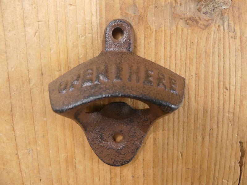 "Open Here": A Vintage-Styled Cast Iron Bottle Opener