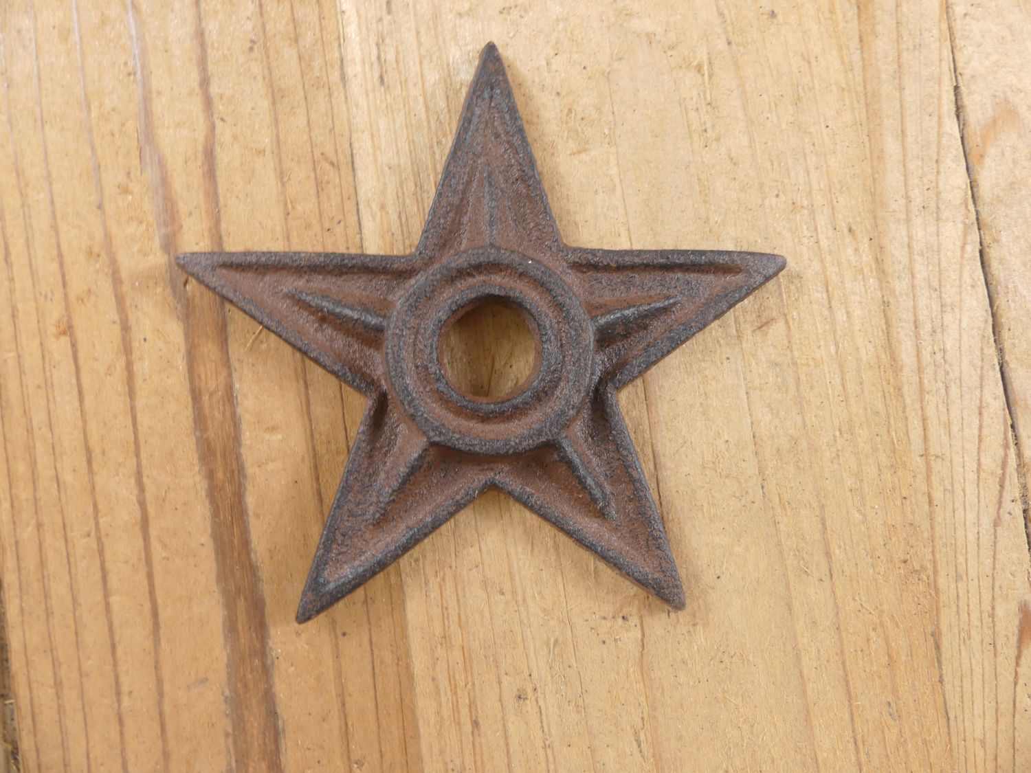 CAST IRON RUSTIC STAR WASHERS, 4 CAST IRON RUSTIC STAR WASHERS, 4" WIDE