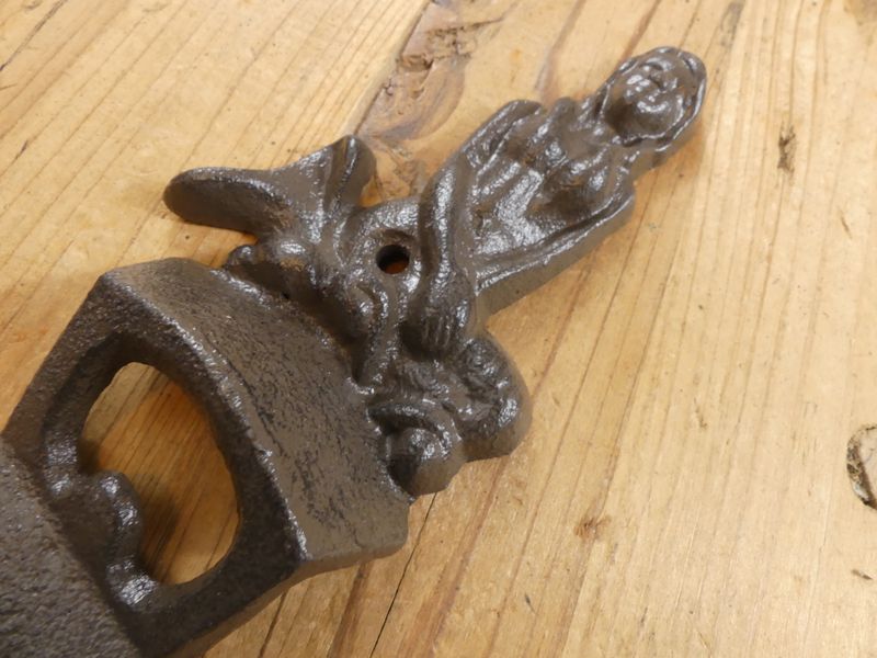RUSTIC CAST IRON MERMAID BOTTLE OPENER