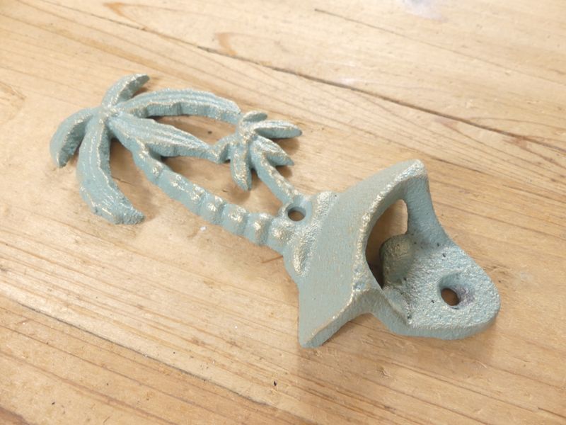 CAST IRON PALM TREE BOTTLE OPENER