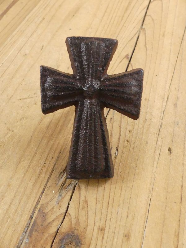 Cast Iron Cross Drawer Pulls With Screw