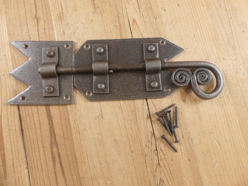 LARGE SLIDING LATCH AND BOLT LOCK, 11.5" LONG