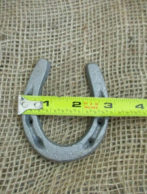 MEDIUM CAST IRON HORSESHOES, 3 1/2" X 2 3/4"