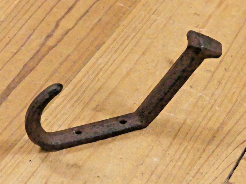 Cast Iron Wall Mount Railroad Spike Coat Hook