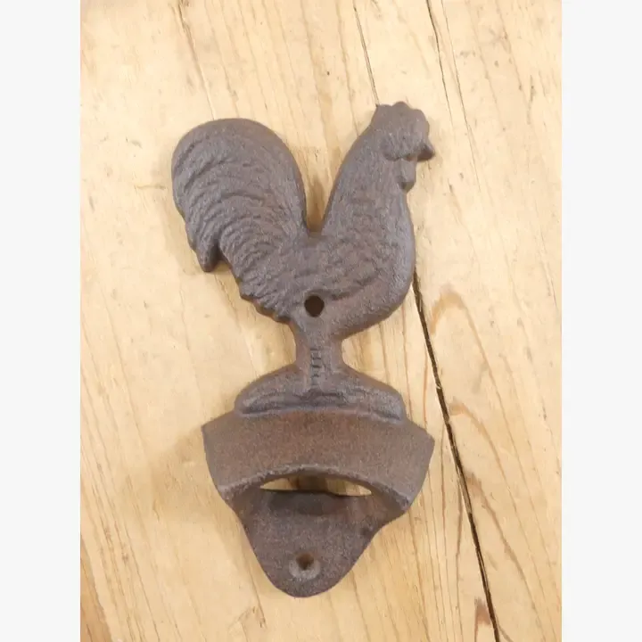 CHICKEN / ROOSTER WALL MOUNT BOTTLE OPENER
