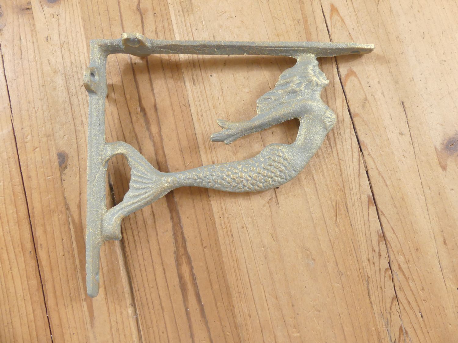 CAST IRON NAUTICAL MERMAID BRACKETS