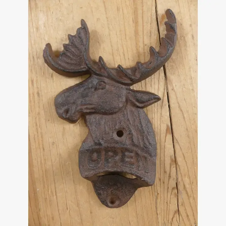 Moose Cast Iron Bottle Opener
