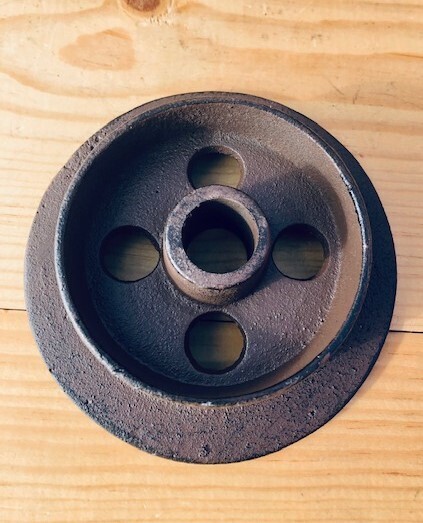 RUSTIC CAST IRON TRACK WHEEL