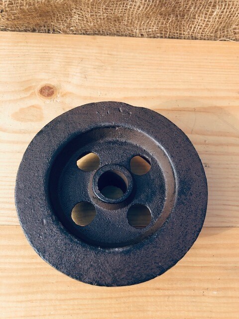 RUSTIC CAST IRON TRACK WHEEL