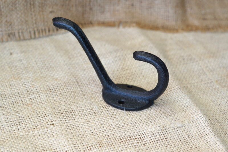 CAST IRON BLACK SCHOOL HOOK
