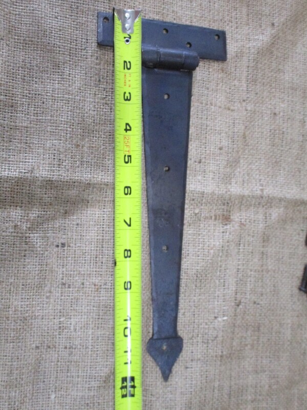 12" Long Hand-Forged T Hinge: Crafted for Authenticity