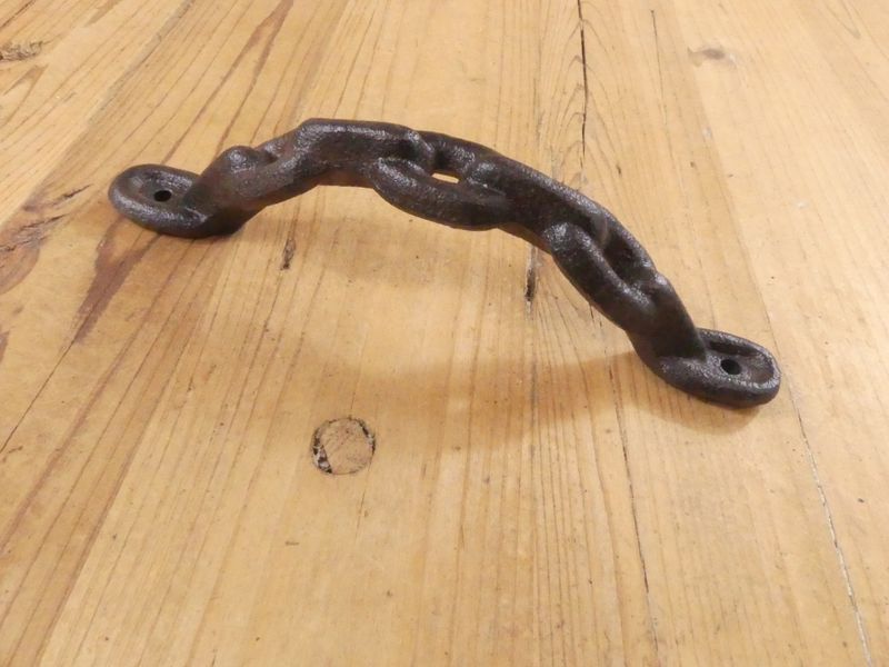 RUSTIC CAST IRON CHAIN HANDLES