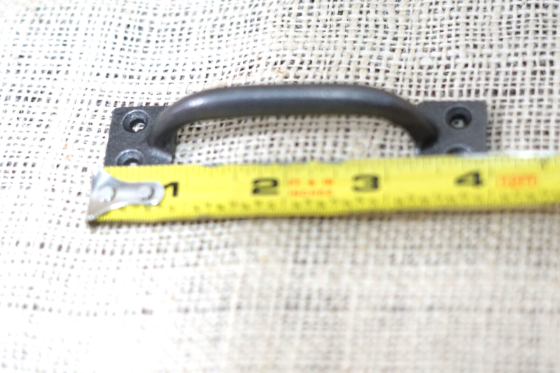 SMALL CAST IRON HANDLE / DRAWER PULL,  4" (NATURAL IRON COLOR)