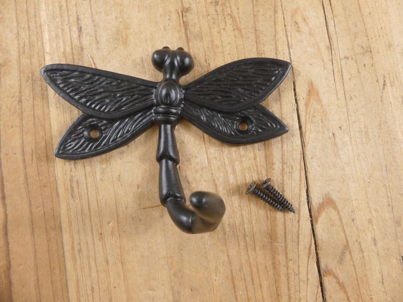 BLACK DRAGONFLY COAT HOOK BLACK DRAGONFLY COAT HOOK