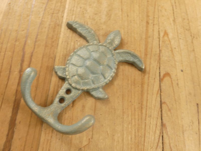Cast Iron Sea Turtle Hook