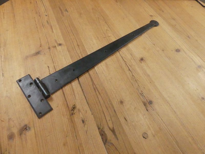Extra Long 24 Extra Long 24" Hand Forged T Hinges Round End