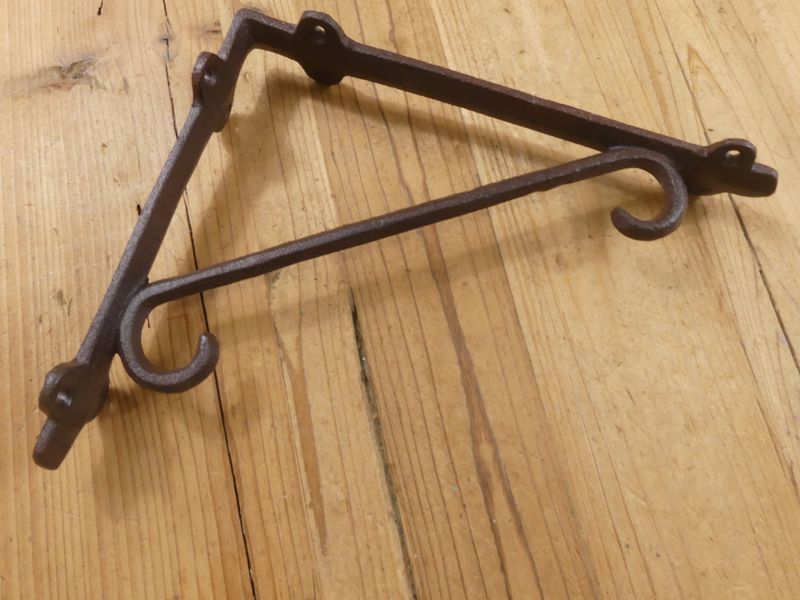 Cast Iron Plant Hook Brackets 9 1/4" X 7 1/2"