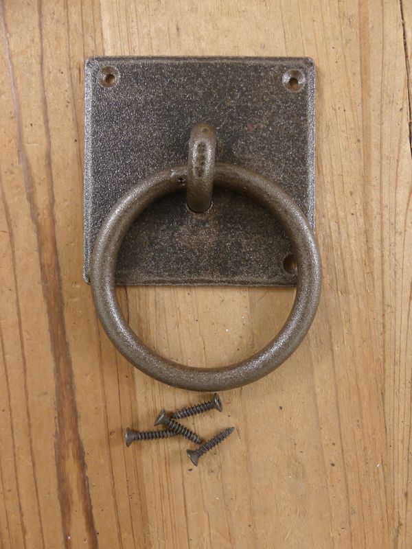 HAND FORGED IRON CHEST HANDLES, BIN DRAWER PULLS, DOOR PULLS, 3 1/4"