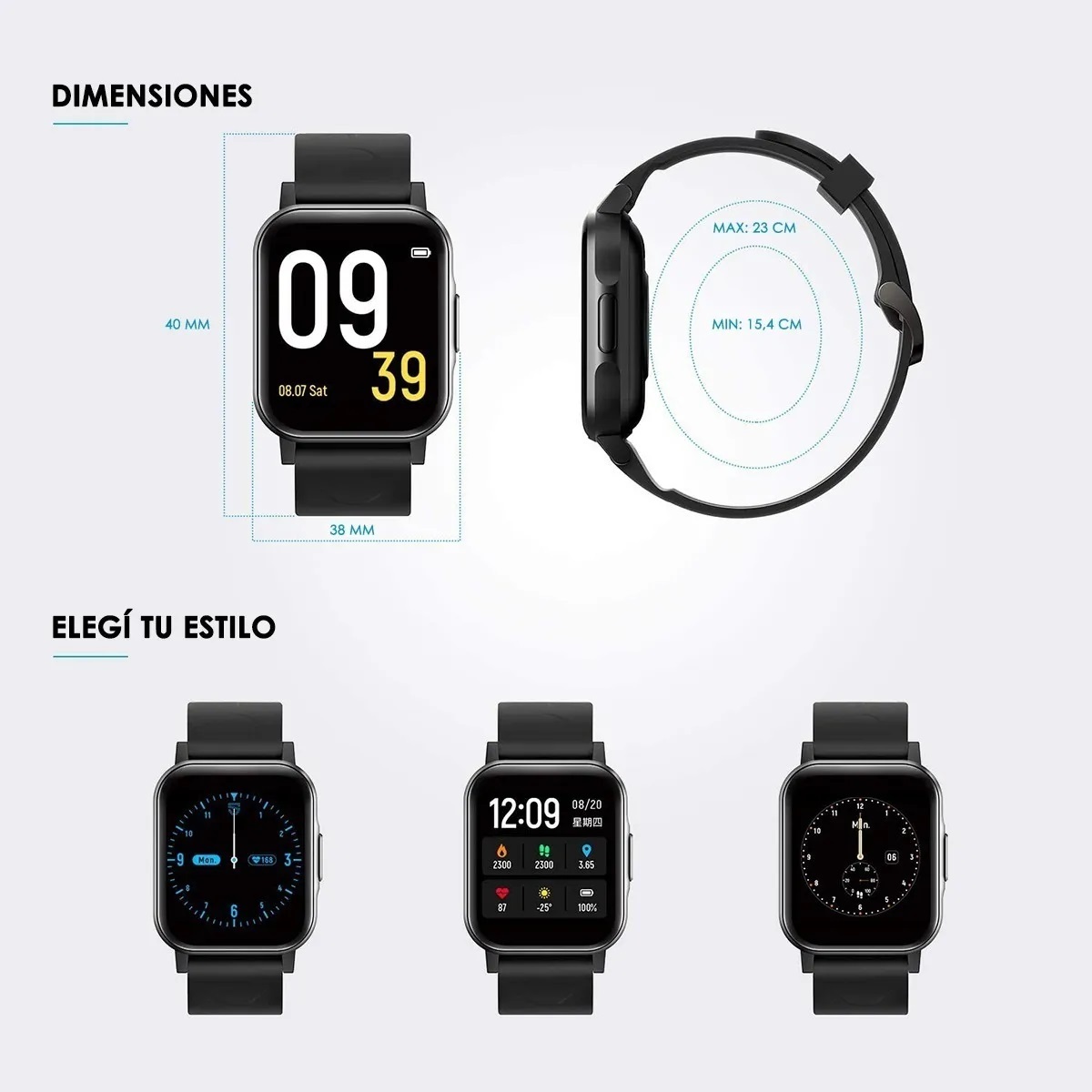 Reloj Inteligente Smartwatch SoundPeats Bluetooth Sumergible